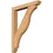 Ekena Millwork Funston Slat Smooth Bracket w/ Offset Brace, Western Red Cedar, 5 1/2"W x 36"D x 48"H BKT0604X36X48FST06SWR - alternate 1